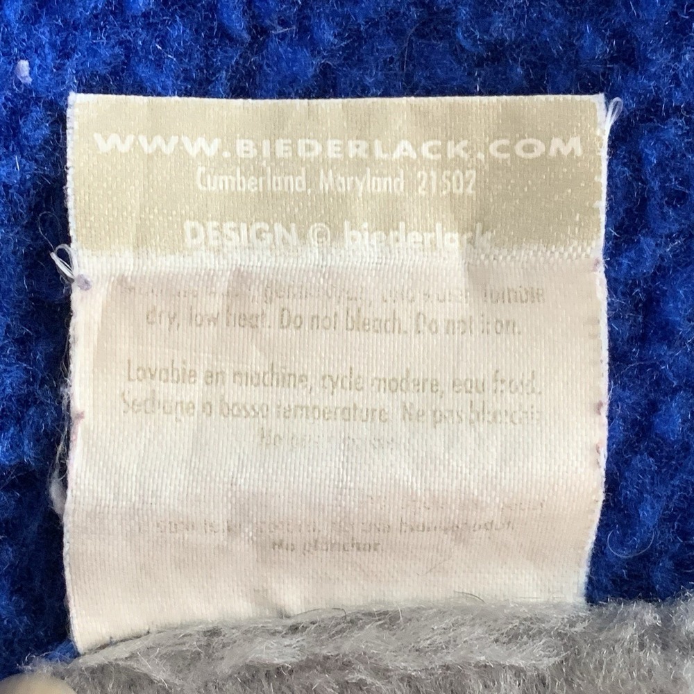 VTG Biederlack Military United States Air Force Eagle Fleece Blanket USA 47x54" - Picture 9 of 9